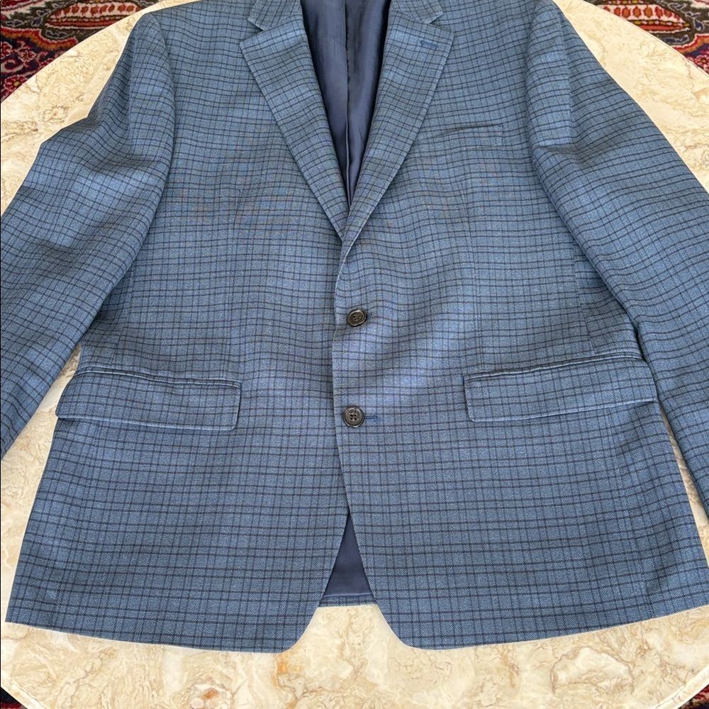 Ralph Lauren “Lauren” Classic Blue Check Blazer – Tailored Sport Coat - Picture 7 of 10